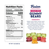 Sugar Free Gummy Bears 1 Pound Bulk Bag, 3D Chewy Candy, Assorted Fruit Flavors, Sugar Free Gummies, Fat Free Gummy, Diabetic Candy