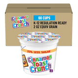 Cinnamon Toast Crunch 25% Less Sugar Cereal, Single Serve Cups, 60 Ct