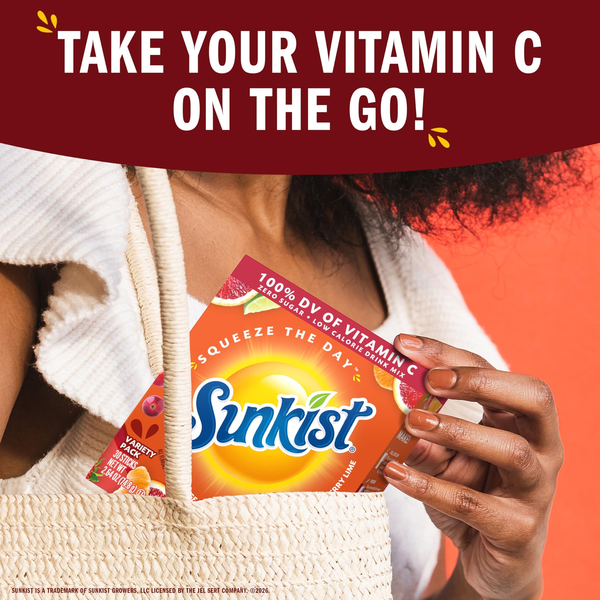 Sunkist Soda Variety Pack, Singles To Go VIT C (30 Total Sticks)