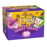 Keebler Sweet Treat Variety Pack, 30-Count Box, Includes Chips Deluxe, Funables, Fudge Stripes, and Mother's Circus Animal Cookies, 29 oz
