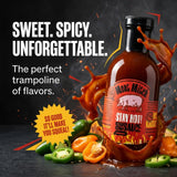 Meat Mitch Stay HOT! BBQ Sauce, 21 oz - Spicy Kansas City Style Barbecue Sauce with Sweet Heat, Gluten Free and Vegan