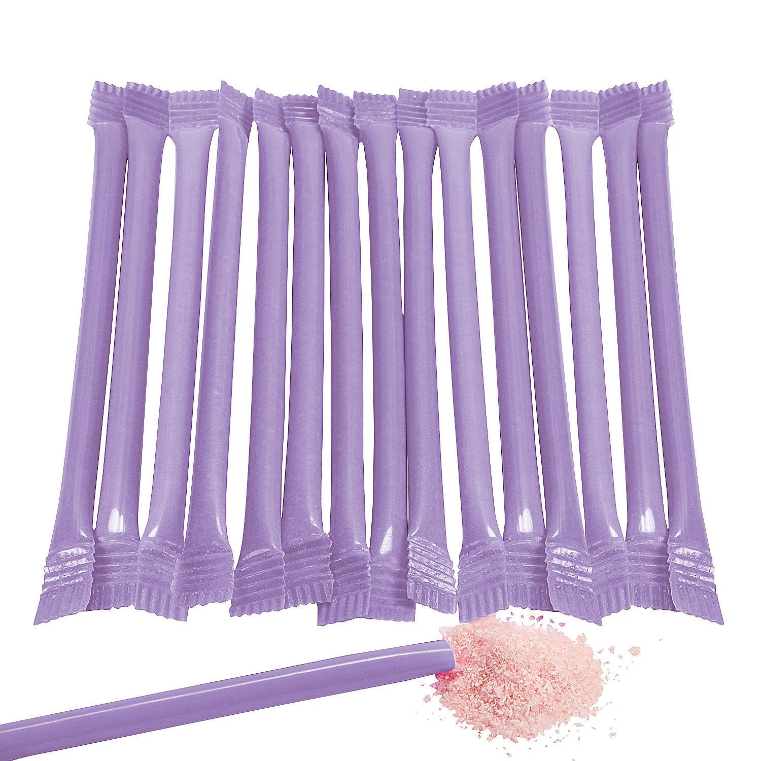 Fun Express Pixie Sticks Candy Straws Bulk 240 Pack - Sour Powder Filled Sugar Sticks for Retro Candy Buffet Supplies | Old School 90s Nostalgia Candy