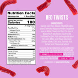 SmartSweets Red Twists, 1.8oz (Pack of 12), Licorice Gummy Candy with Low Sugar (2g), Low Calorie (110), No Artificial Sweeteners, Plant-Based