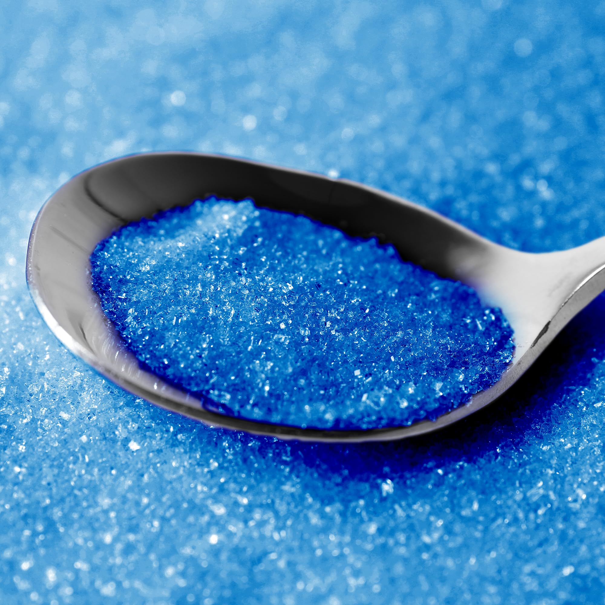 Birch & Meadow Blue Sanding Sugar, 1 lb, Colorful Sugar Crystals for Festive Holiday Baking