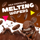 Merckens Milk Chocolate Melting Wafers | 2 Lb Bag | Bulk Baking Candy | Smooth Creamy Coating Discs for Dipping, Molding, Drizzling & Dessert Crafting