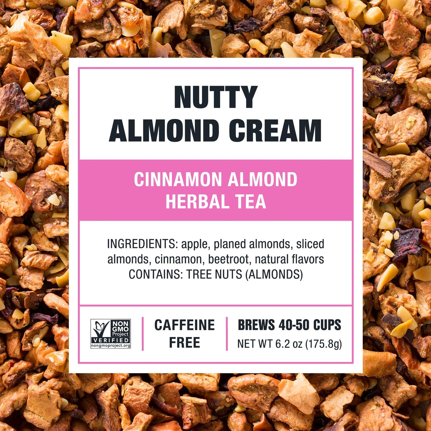 Tiesta Tea - Nutty Almond Cream, Premium Loose Leaf, Cinnamon Almond Herbal Tea Blend, Non-Caffeinated, Make Hot or Iced & Brews Up to 50 Cups, 6.2