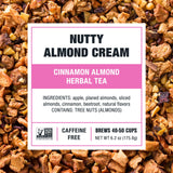 Tiesta Tea - Nutty Almond Cream, Premium Loose Leaf, Cinnamon Almond Herbal Tea Blend, Non-Caffeinated, Make Hot or Iced & Brews Up to 50 Cups, 6.2