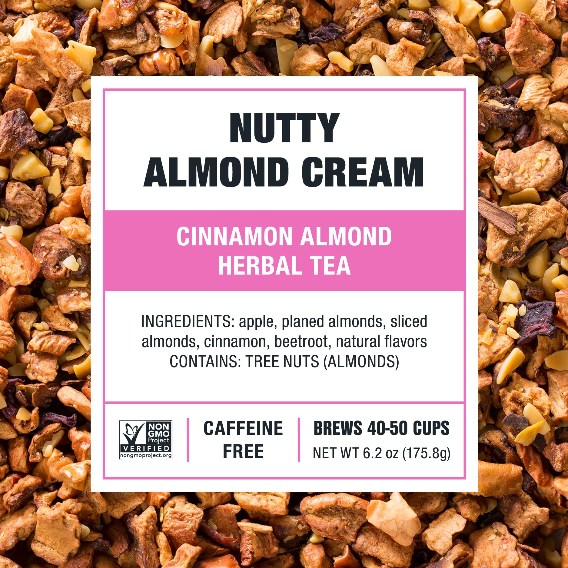 Tiesta Tea - Nutty Almond Cream, Premium Loose Leaf, Cinnamon Almond Herbal Tea Blend, Non-Caffeinated, Make Hot or Iced & Brews Up to 50 Cups, 6.2