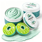 Freedaze Natural All Purpose Cleaning Paste - Shell Powder & Coconut Oil, All Washable Surfaces Cleaner & Polish with Donut Sponge (10.58 oz, 2 Pack)