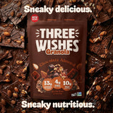 Three Wishes Granola - 13g of Protein & 4g of Sugar - Healthy Breakfast & On-the-Go Snack - Vegan, Kosher, & Grain-Free (8 Ounce Boxes, Pack of 2)