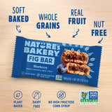 Nature’s Bakery Whole Wheat Fig Bars, Blueberry, Real Fruit, Vegan, Non-GMO, Snack bar, 6 Count (Pack of 6)