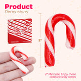 4E's Novelty 25 Pack Mini Candy Canes Bulk - Individually Wrapped, 2-Inch Mini Candy Canes, Classic Peppermint Flavor, for Christmas Treats