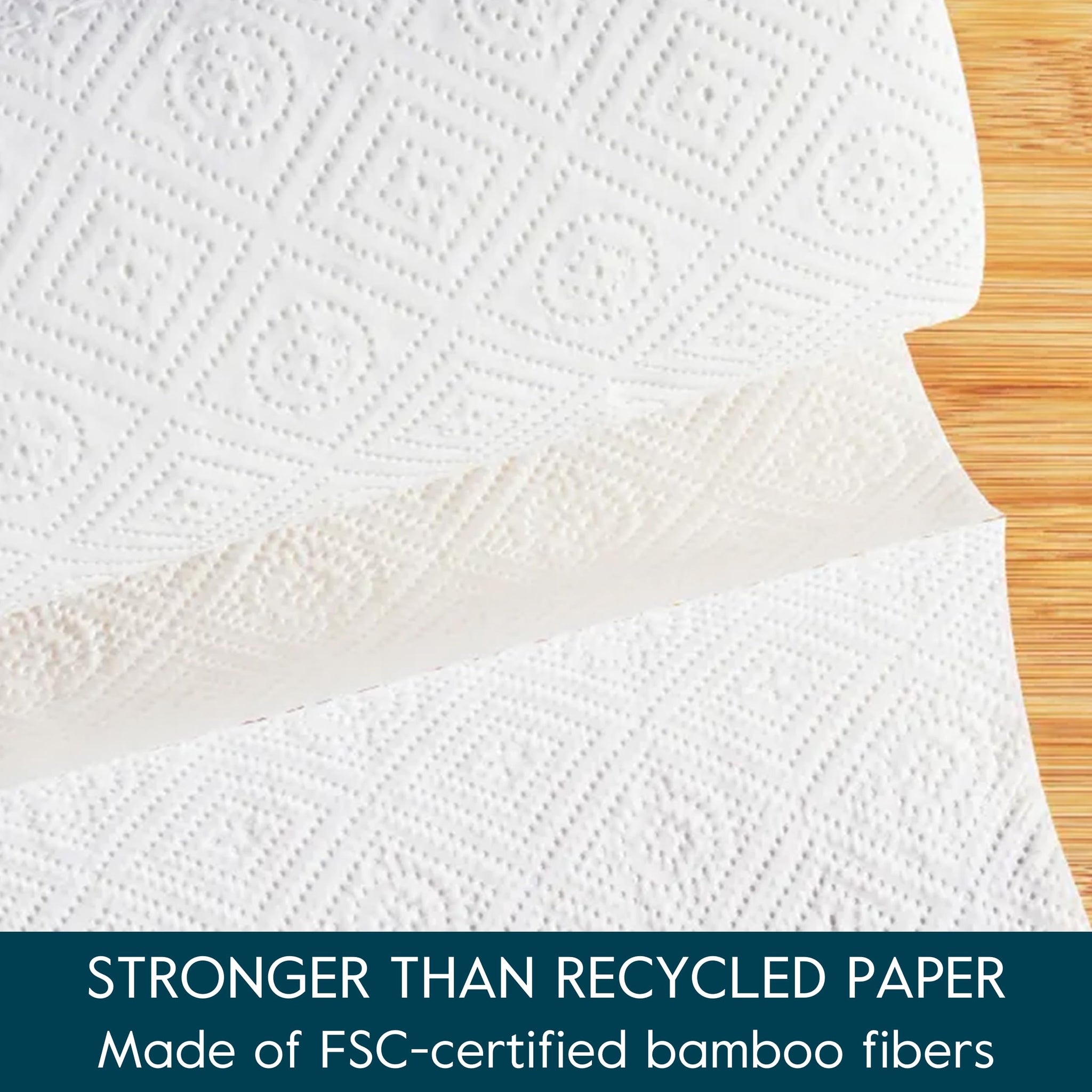 Grove Co. Bamboo Paper Towels, Tree Free & Sustainable Kitchen Paper Towels, Strong & Absorbent with Custom Select Sheets for Less Waste, Zero Plastic