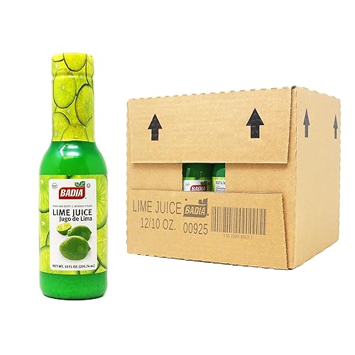 Badia Lime Juice, 10 Ounce (Pack of 12)