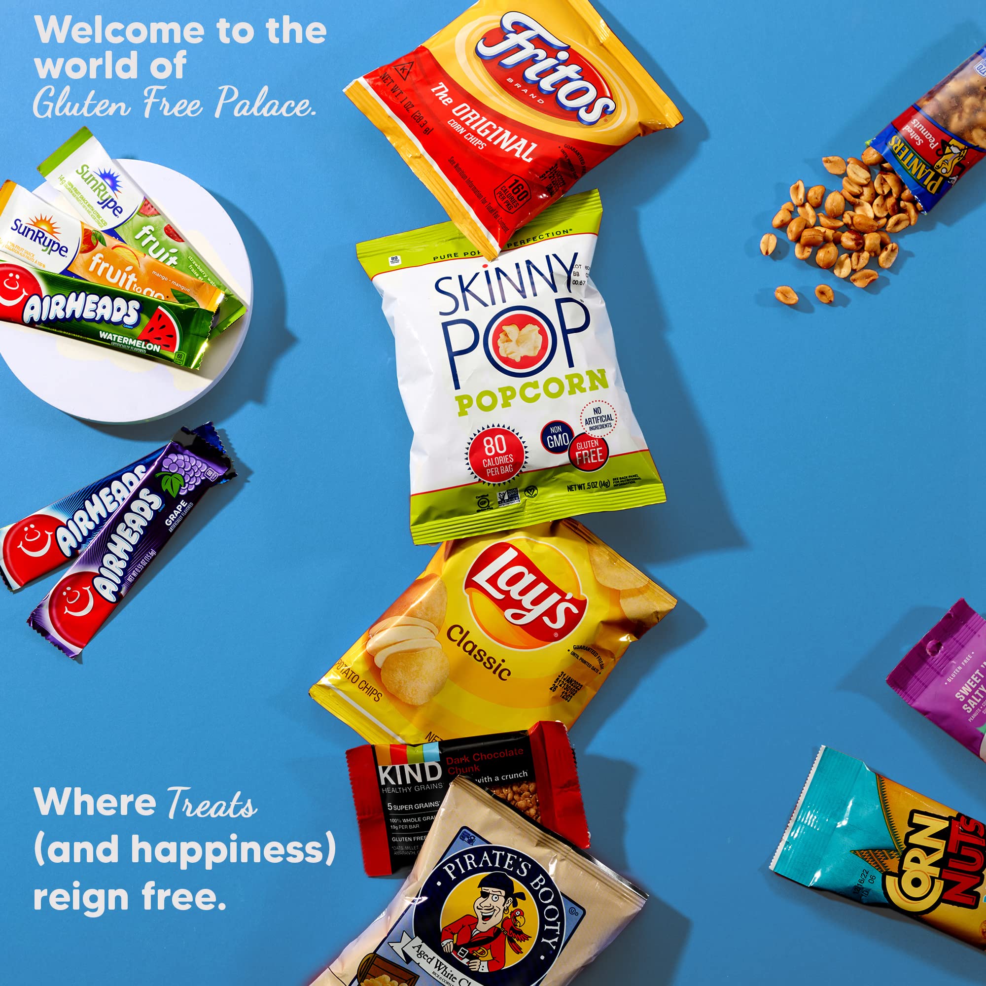 Gluten Free Palace Get Well Snack Care Package - Premium Gluten Free Healthy Father's Day Snack Variety Box - Thoughtful Feel Better Gift Basket
