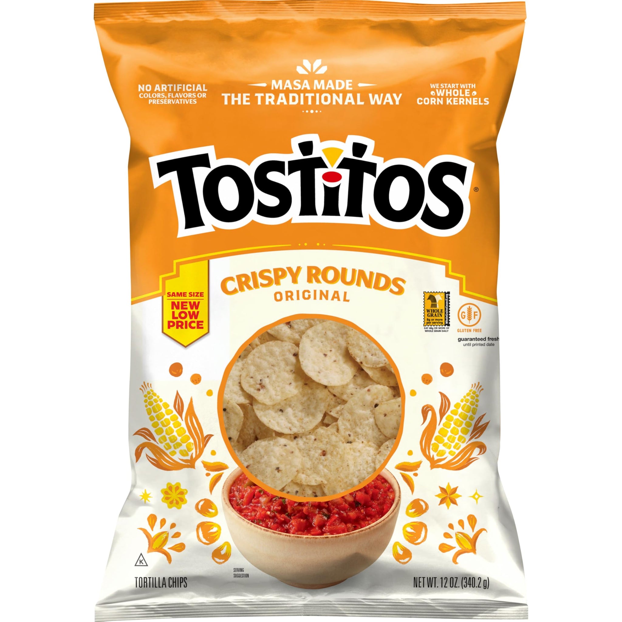 Tostitos Tortilla Chips Crispy Rounds, 12 Oz