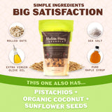 Hudson Henry Pistachio Almond Granola | Gluten Free Granola with Nuts and Seeds | Vegan, Non-GMO & Small Batch Baked with Pure Maple Syrup & Extra
