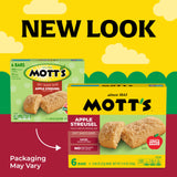 Mott's Soft Baked Bars, Apple Streusel, Made with Applesauce, 6 Ct, 5.76 oz