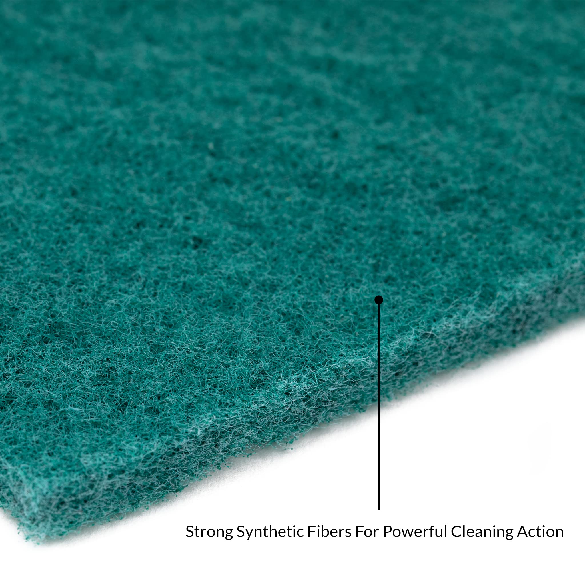 50-Pack Heavy Duty Green Scouring Pads 4x6 Inch | Reusable Non-Scratch Scrub Pads for Kitchen, Dishes, Pots, Pans, Grills & Household Cleaning |