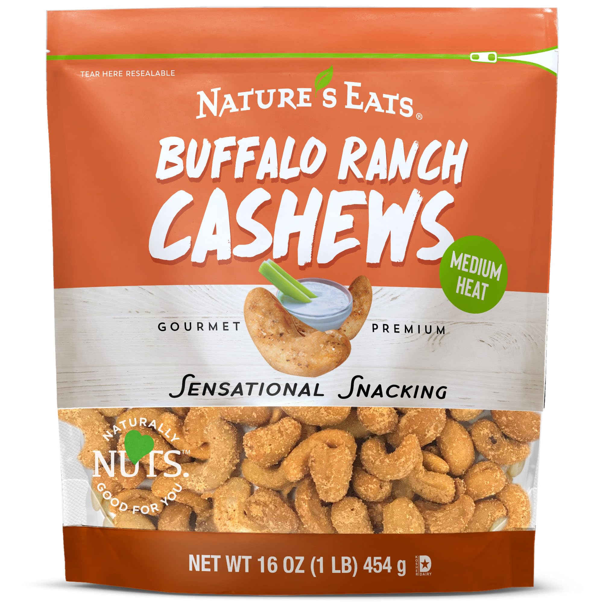 Nature's Eats Buffalo Ranch Cashews 16oz