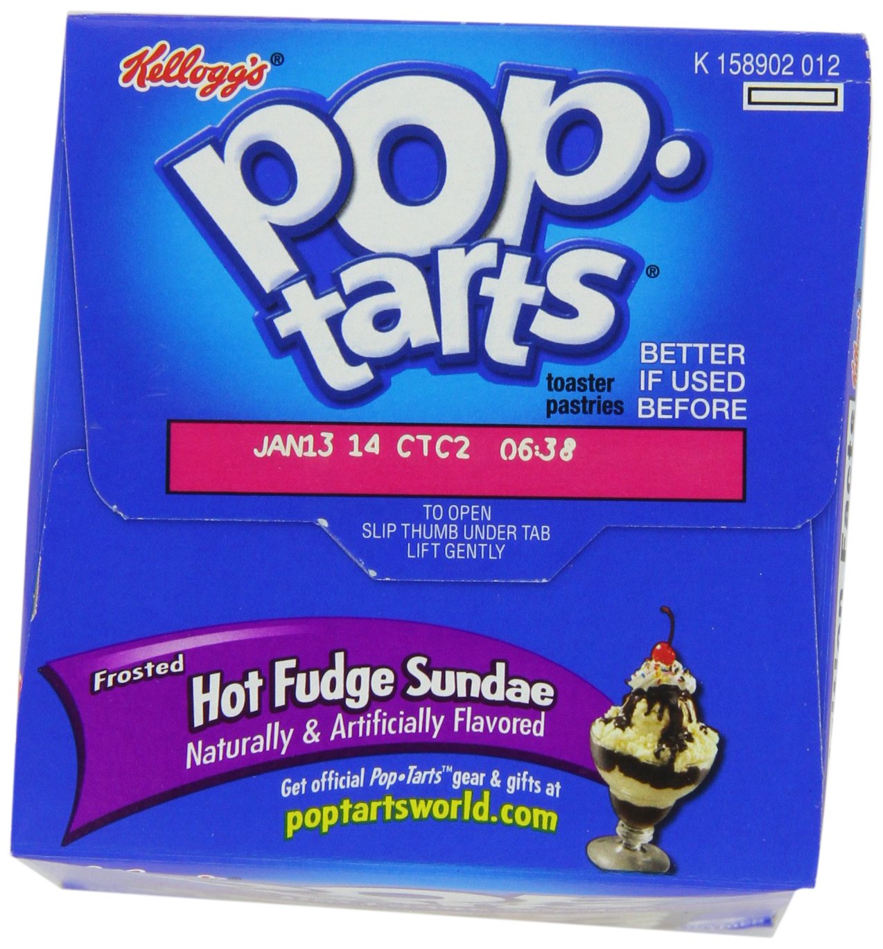 Pop Tarts Ice Cream Shoppe Hot Fudge Sundae Toaster Pastry - 8 per pack -- 24 packs per case._AB