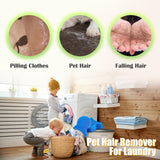 Pet Hair Remover for Laundry, Reusable Dog & Cat Hair Remover Tool, Effectively Removes Pet Hair, Lint and Dander from Bedding and Clothing, Suitable