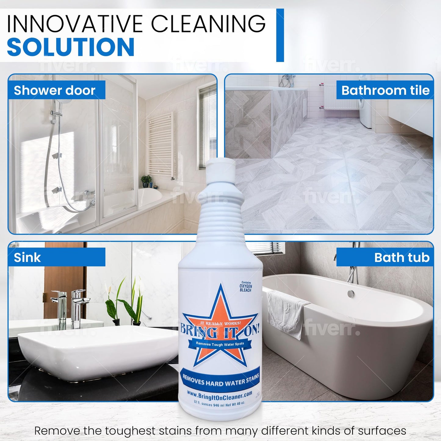 Bring It On Cleaner Sets 32oz Cleaner & Protect Shield Sealant 16oz Set of 2 Complete Sets
