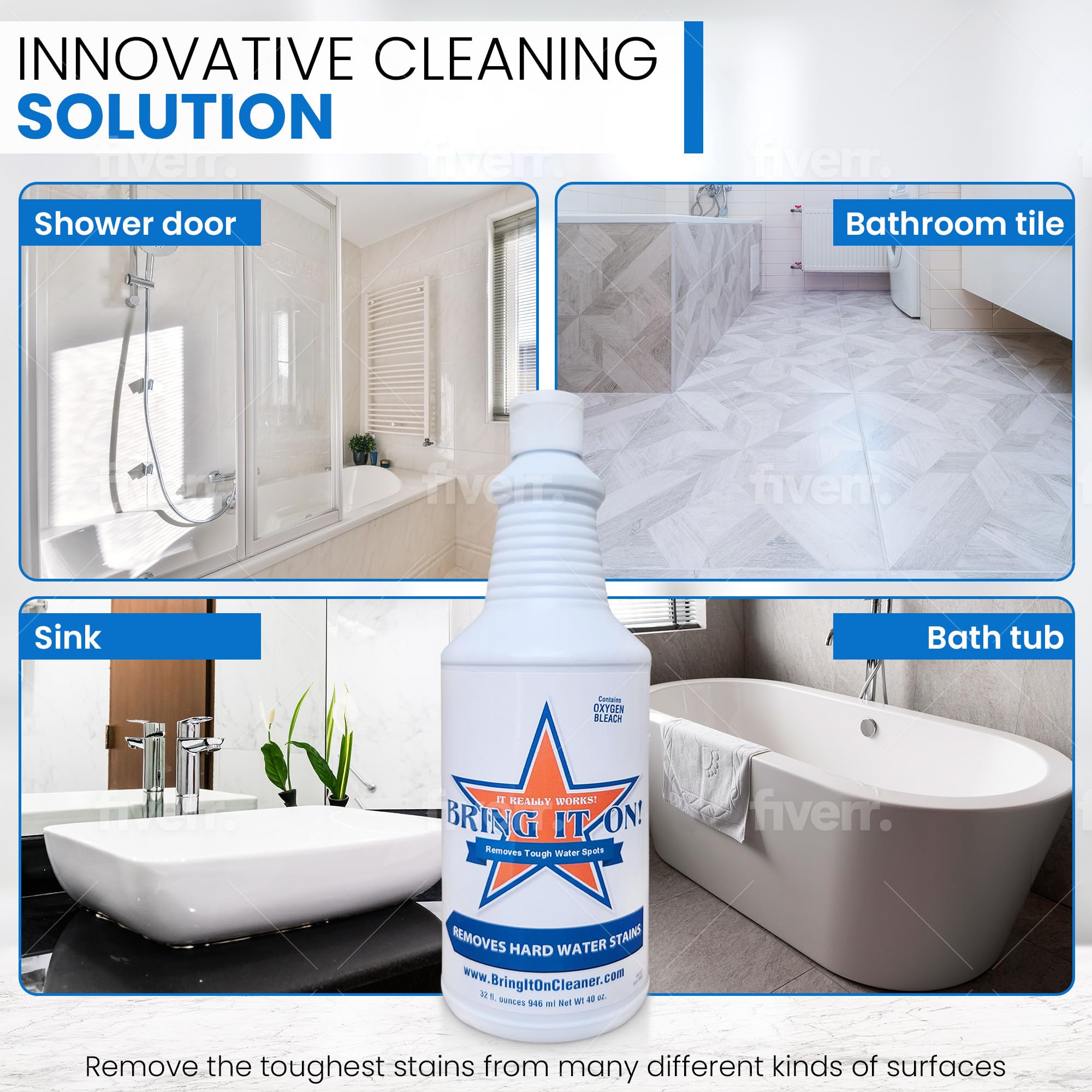 Bring It On Cleaner Sets 32oz Cleaner & Protect Shield Sealant 16oz Set of 2 Complete Sets