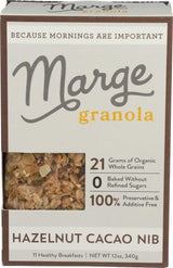 Marge Granola, Granola Hazelnut Cacao Nib, 12 Ounce