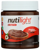 Nutilight, Hazelnut Spread with Cocoa, Sugar Free, Keto and Diabetic Friendly, Low Net Carb, Non-GMO, Naturally Sweetened with Stevia. (1 Jar, 11 oz)