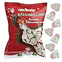 4E's Novelty Sweet Christmas Marshmallow Soft Candy Treats 65pcs (200gram) Bulk Snowman & Santas Shapes, Christmas Candy Stocking Stuffers Snacks