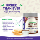 Pyure Keto Hazelnut Chocolate Spread | Sugar-Free, Low Carb, Vegan Nutella Alternative | 2g Net Carbs, Gluten-Free, Peanut-Free, Plant-Based, Non-GMO