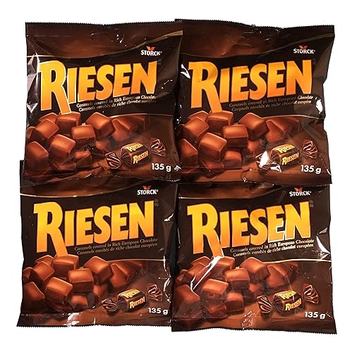 Riesen Chewy Caramels Candy, 135g/4.8 oz., Bag {Imported from Canada}