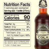 Fentimans Sparkling Curiosity Cola - Healthy Soda, All Natural Craft Soda Pop, Perfect Mixer, Natural Ingredients, Botanically Brewed - 9.3 Fl Oz