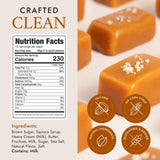 Béquet Celtic Sea Salt Caramels - Soft, Individually Wrapped Gourmet Caramel Candy, Gluten?Free & Kosher - 24 oz Resealable Pouch