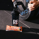 PBfit Peanut Butter Chocolate Protein Bars, 24g Protein, Gluten Free, Vegan, Plant-Based 40-30-30 Macros, 2.47 Oz (Pack of 12)