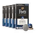 Peet's Coffee, Medium Roast Decaf Espresso Capsules, Compatible with Nespresso Original Machine, Decaffeinated Arabica Coffee - Decaf Ristretto