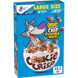 Cookie Crisp Breakfast Cereal, Chocolate Chip Cookie Taste, Made with Whole Grain, Large Size, 15.1 oz