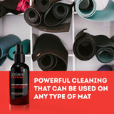 Logan Active Clean Refreshing Yoga Mat & Equipment Surface Cleaner and High-Performance Microfiber Waffle Towel Quad Pack - Alcohol-Free