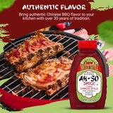 Ah-So Chinese-Style BBQ Sauce, Red Rib 15 oz Squeeze Bottle - Sweet & Tangy Spare Rib Marinade and Glaze for Pork, Chicken & Wings; Classic Takeout