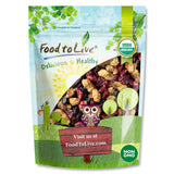 Food to Live Organic Delicious Berries Mix, 4 Pounds - A Blend of Non-GMO Dried Blueberries, Cranberries, and White Mulberries Gently Infused