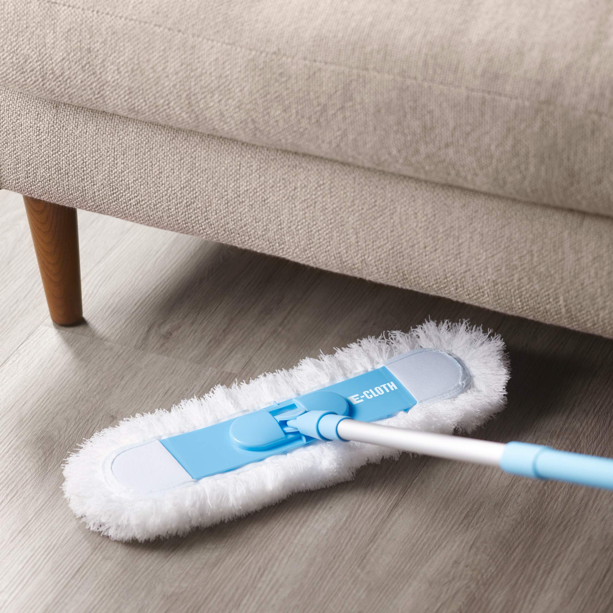 E-Cloth Flexi-Edge Floor & Wall Duster, Reusable Dusting Mop for Floor Cleaning, Floor Cleaner Ideal for Harword, Tile, Laminate and Other Hard