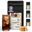 Inspired Coffee Co Snickerdoodle Flavored Cold Brew Coarse Ground Coffee Beans - Medium Roast - Low Acid Coffee Smoother Taste - 100% Arabica - 12 oz