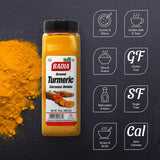 Badia Ground Turmeric Powder, 16 oz - Premium Curcuma Seasoning for Cooking, Golden Flavor & Rich Aroma