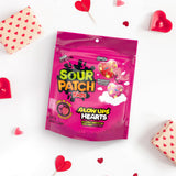 SOUR PATCH KIDS Glow Ups Hearts Soft & Chewy Valentine's Day Candy, 8.4 oz