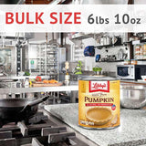 Libby's 100% Pure Pumpkin, Thanksgiving and Holiday Desserts, Pumpkin Pie Filling, Bulk, 6 lb 10 oz Can