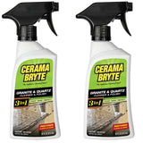 Cerama Bryte Granite and Quartz Daily Clean & Shine Safely Also Use On Marble Soapstone Quartz Quartzite Slate Limestone Corian Laminate Tile