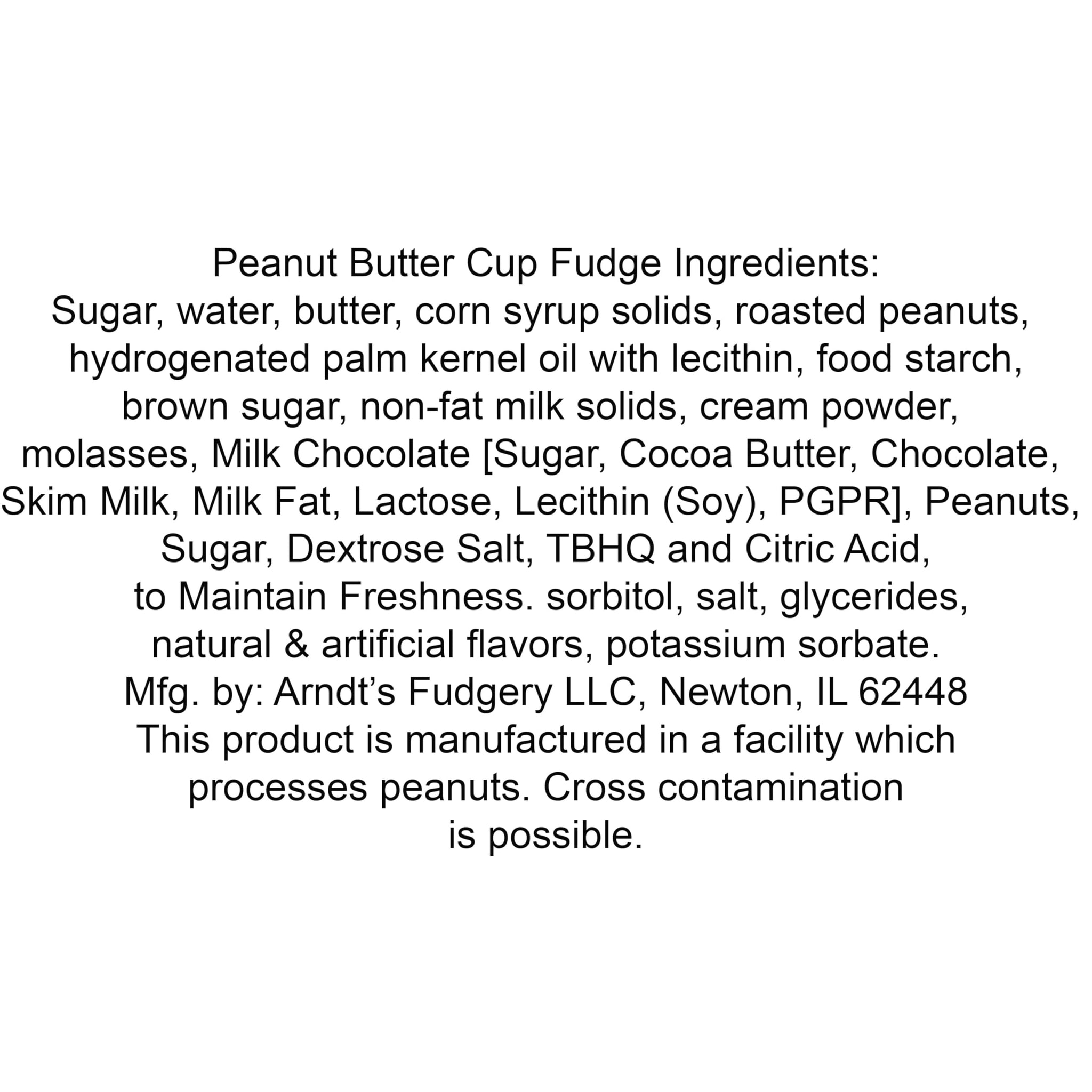 The Amish-Buggy Creamy Fresh Made 7 Pound Slabs Fudge (Peanut Butter Cup)