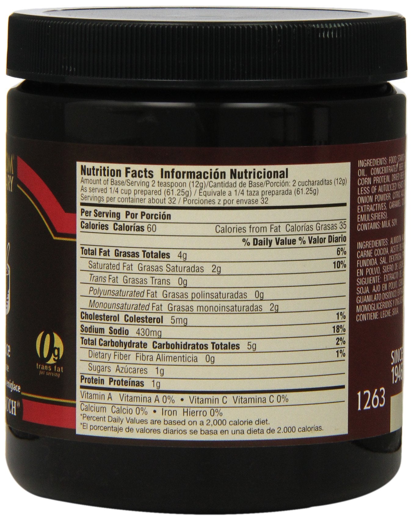 Custom Culinary Master's Touch Custom Culinary Demi-Glace Sauce Concentrate, 13.6-Ounce Jars (Pack of 6)