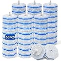 50 Count Toilet Wand Refills for Clorox, Disposable Toilet Brush Heads Compatible with Most Toilet Bowl Wand Refills System for Bathroom Cleaning